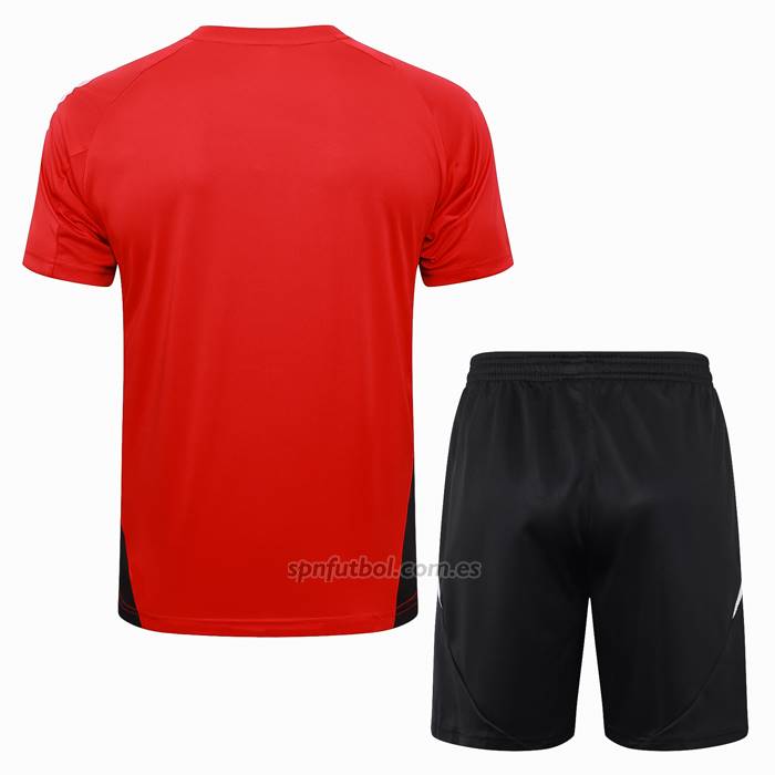 Chandal del Manchester United Manga Corta 2024-2025 Rojo - Pantalon Corto